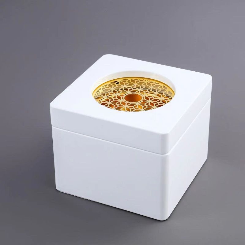 XL001国际商贸城D3-7857方形木香炉木质工艺品礼品双色可选