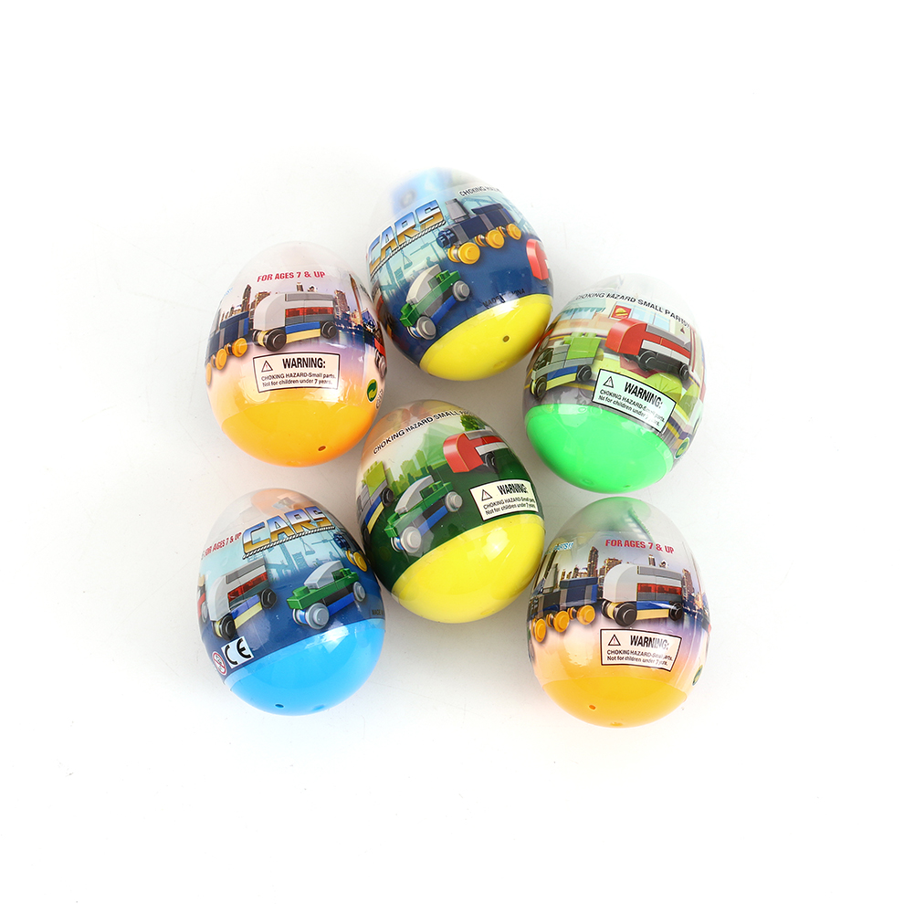 Children's toys: Fun gacha assembly building block toys, building block train combination toys, children's educational hands-on gacha machine toys details Picture