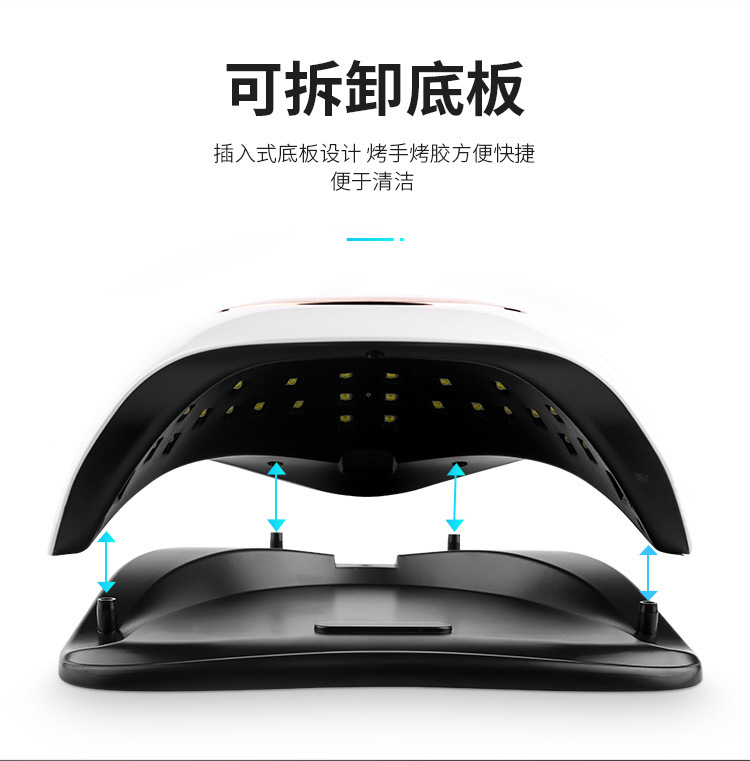 美甲灯168W 跨境厂家批发UV美甲光疗机LED指甲油胶烤灯详情6