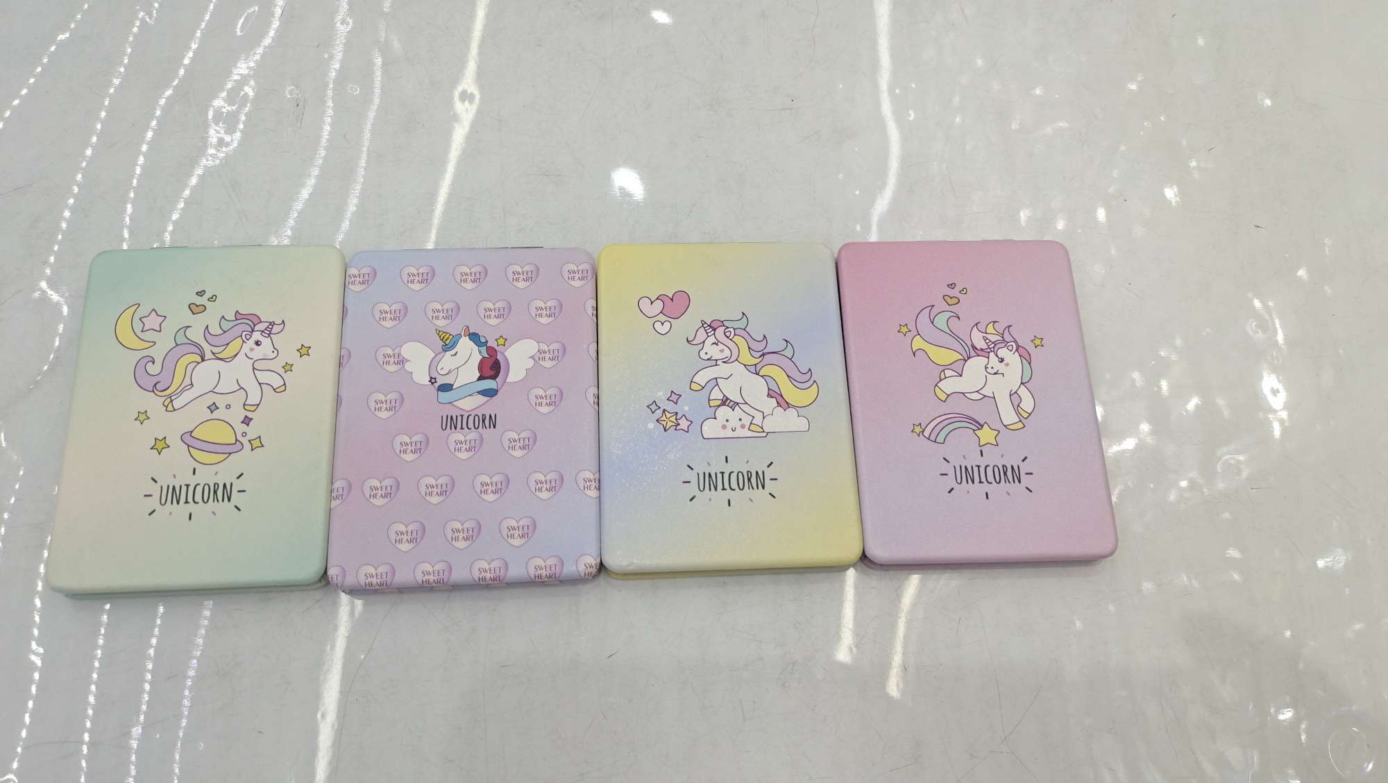 各种化妆镜/pu化妆镜/镜子白底实物图