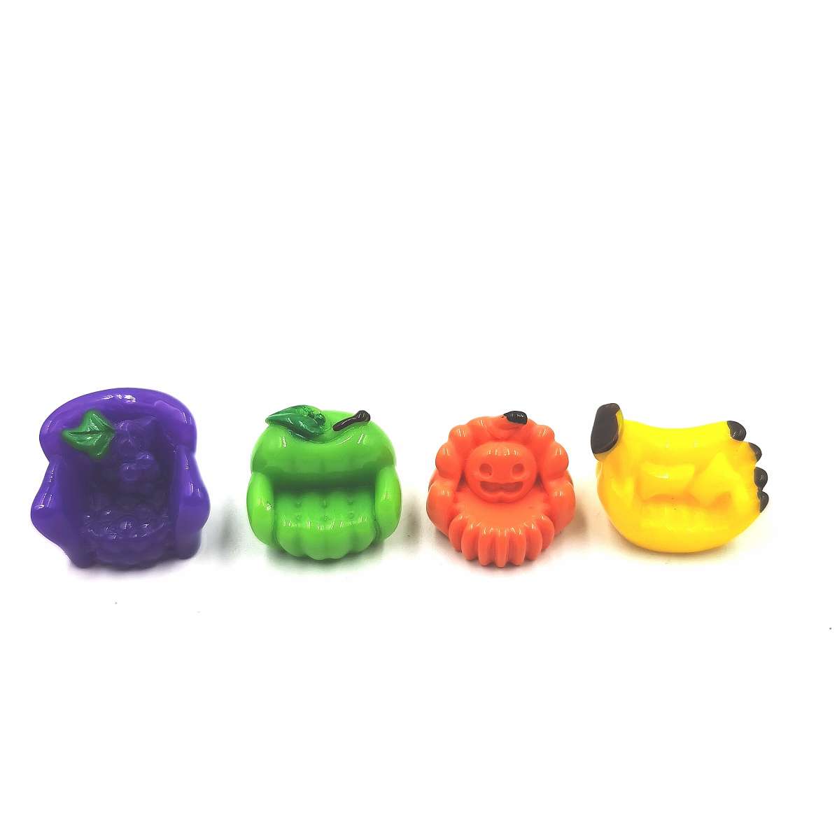 Mini miniature food play fruit sofa, grape, orange, apple, banana pendant, Tietile DIY toy supermarket resin simulation jewelry accessories