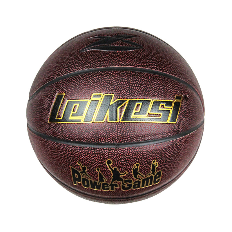 Leikesi LX-1189 Basketball Dark Brown Black Line Size 7 TPU Ball balones de basketball Outdoor Training thumbnail