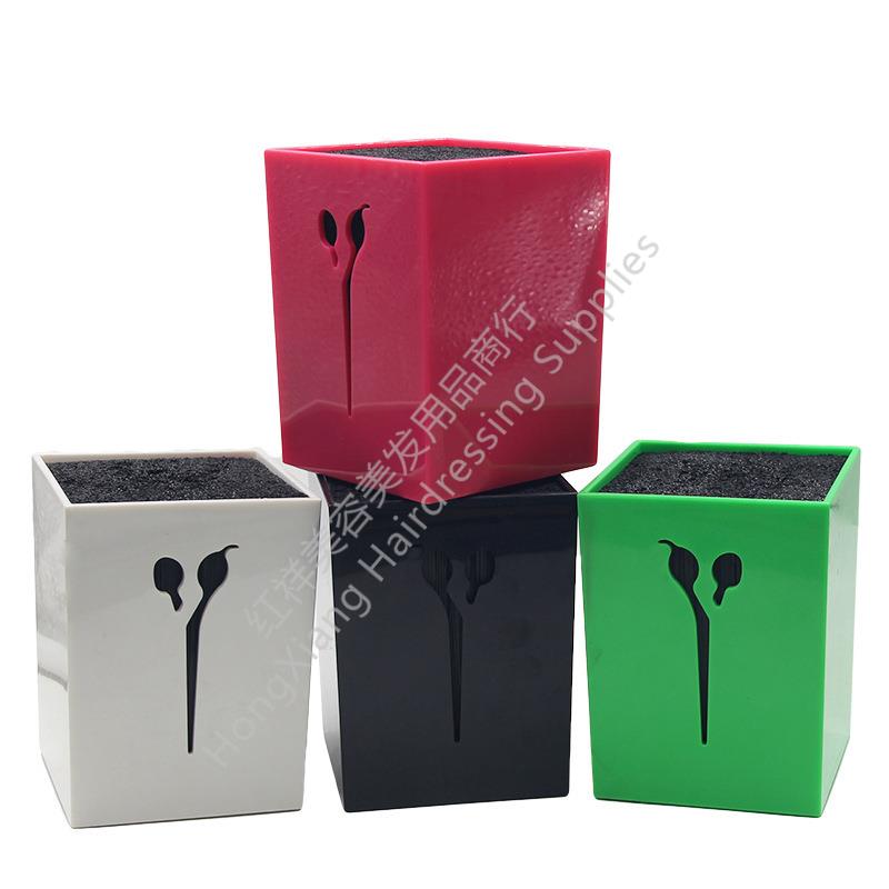 Multi-functional scissors rack hair salon special storage scissors socket Professional scissors protection rack comb clip box