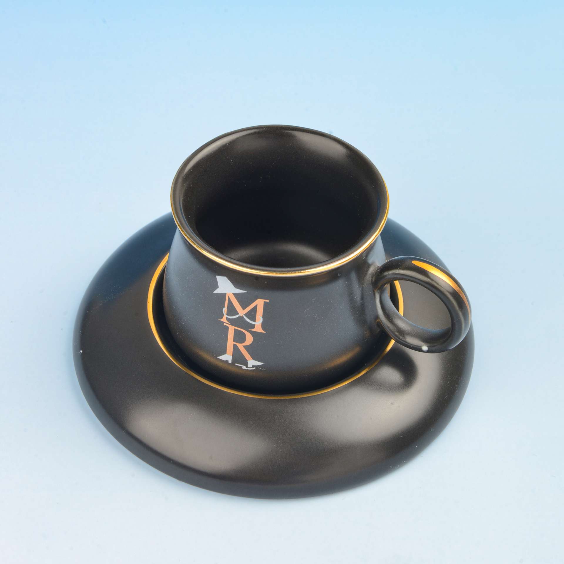 New six-cup ceramic cups and saucers, a popular domestic bestseller for couples' coffee details Picture