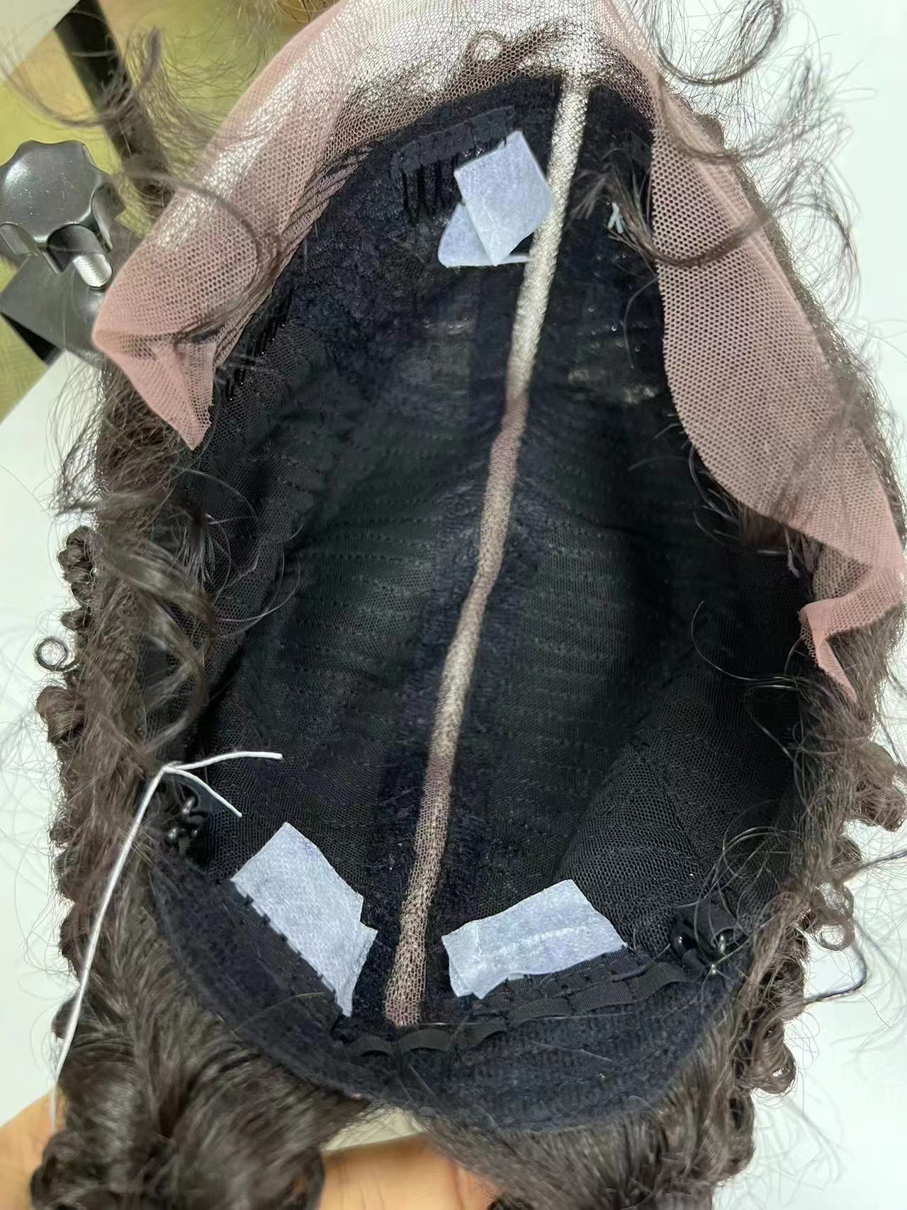 Cross-border European and American new hand-woven high-temperature silk two-strand large braid wig 360 lace wigs vendor Specification image