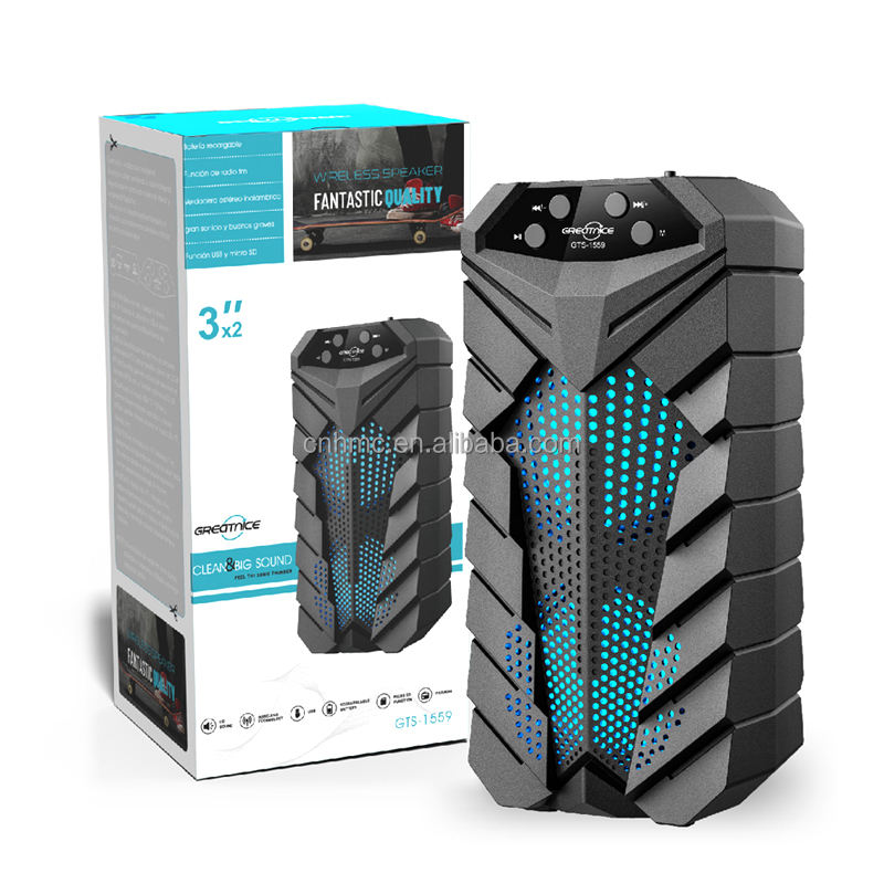 GTS-1559 2*3 "series portable speaker Bluetooth wireless audio radio
