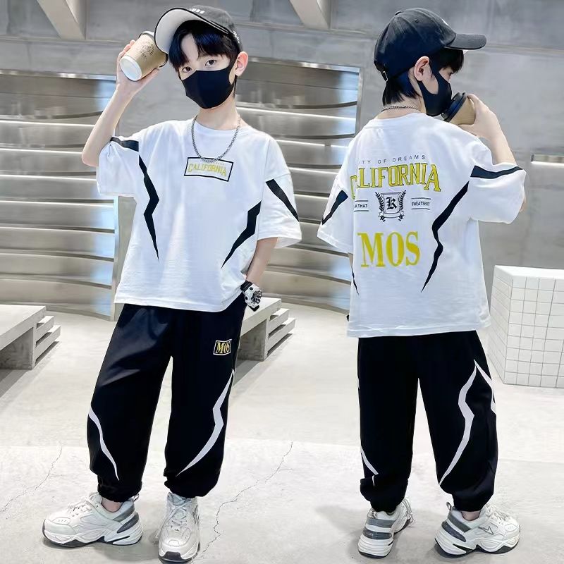 Children's Ultraman Boys' Summer Suit Spider-Man 2023 New Zhongda Children's Summer Boys' Sports Short-sleeved Two-piece set details Picture