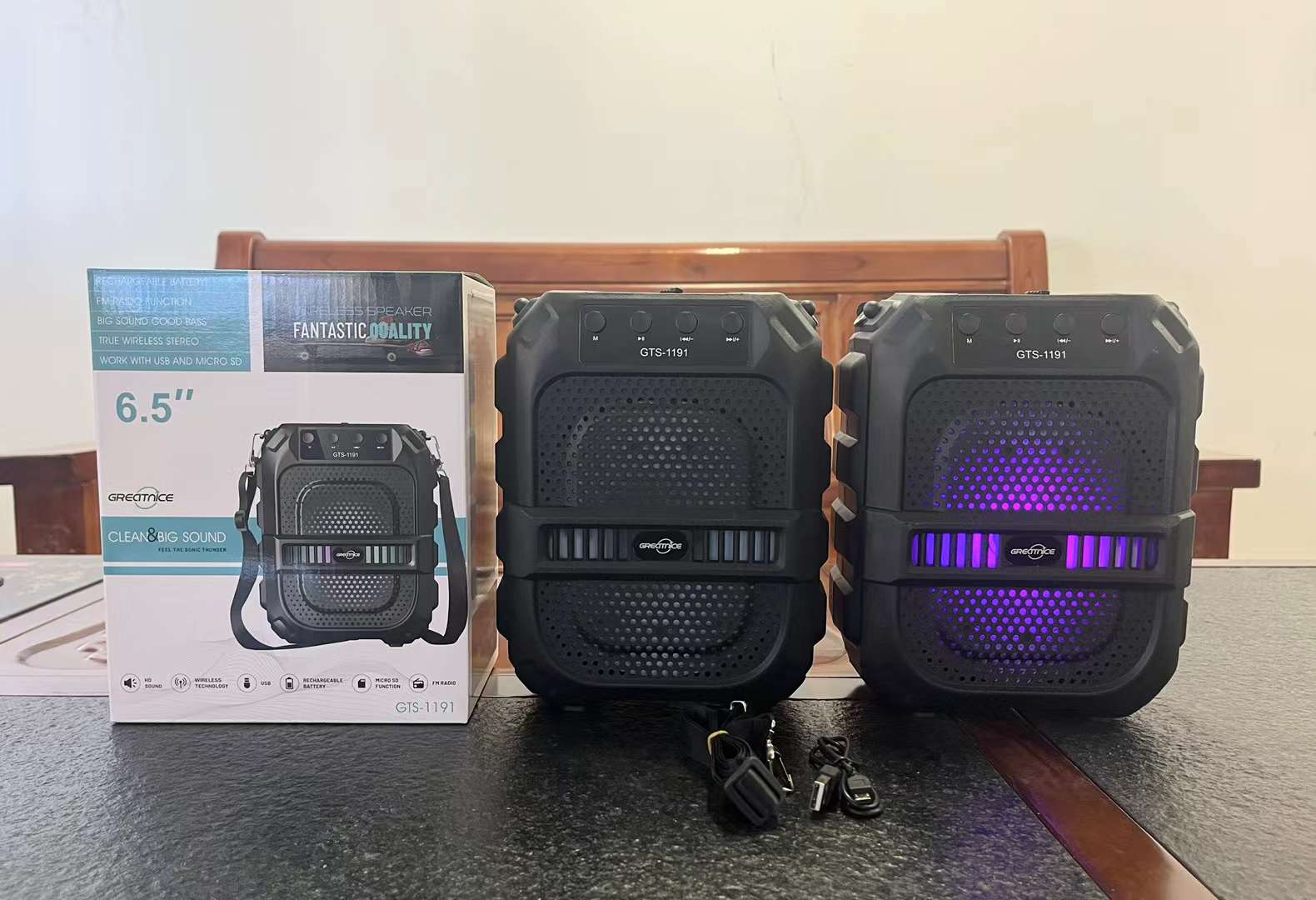 GTS-1191 6.5 "series portable speaker Bluetooth wireless speaker radio