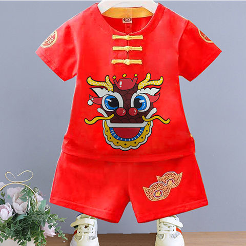 Baby summer children's clothing 0-1-2-3 years old Hanfu birthday wear, first birthday dress, baby and children's set