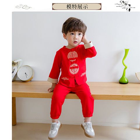 Baby summer clothing, Chinese-style Hanfu, Tang suits, children's clothing, 1-23 years old birthday, first birthday, first birthday, baby summer sets detail image 3