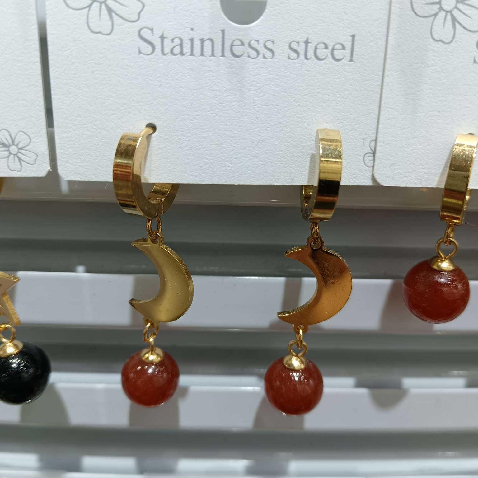 Stainless steel earrings, pendants, earrings, buckles and accessories, earrings
