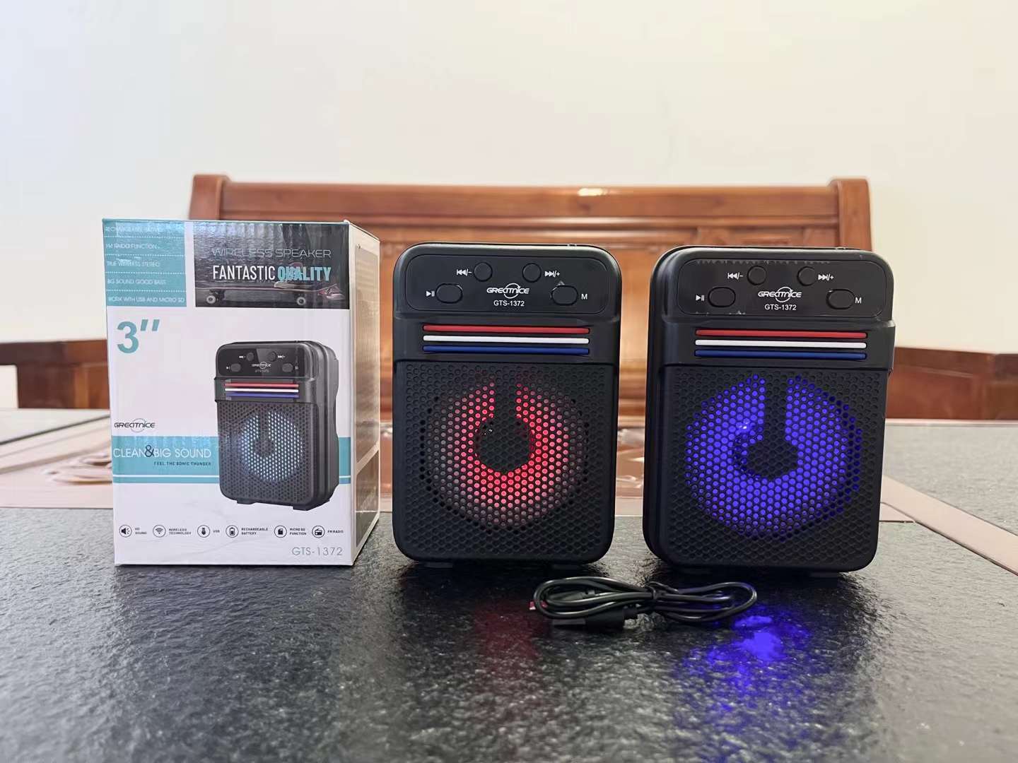 GTS-1372 3-inch series portable speaker Bluetooth wireless speaker radio