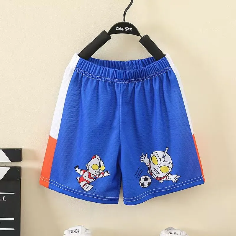 Ultraman Boys' Summer Set 2023 New Style Children's clothing, summer short-sleeved boys' casual children's trend detail image 6