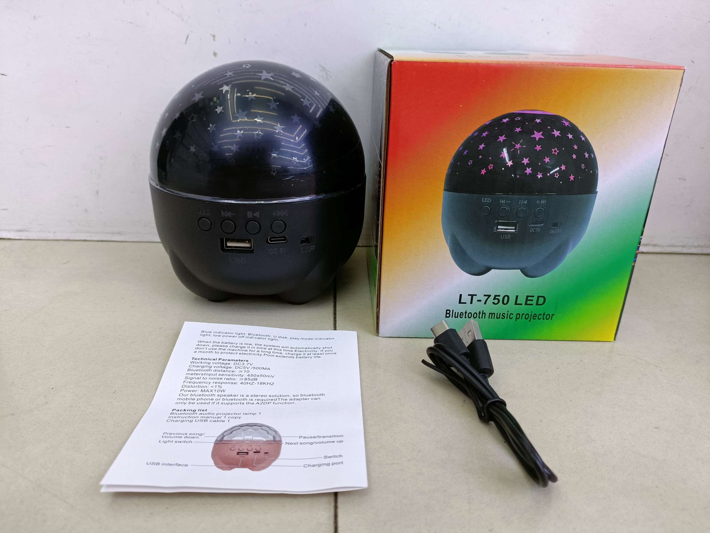 LT-750 Magic ball light Star Light Bluetooth speaker Music light Creative desk lamp