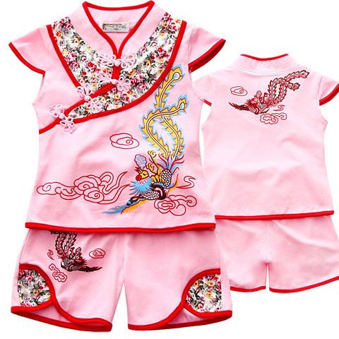 Baby summer children's clothing 0-1-2-3 years old Hanfu birthday wear, first birthday dress, baby and children's set detail image 10