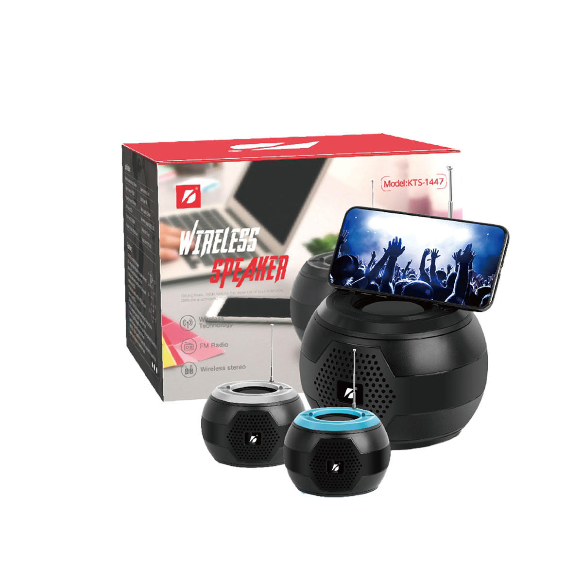 KTS-1447 4 "series portable speaker Bluetooth wireless speaker radio thumbnail