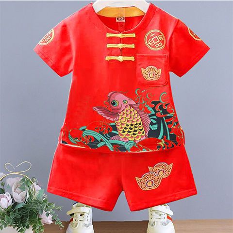 Baby summer children's clothing 0-1-2-3 years old Hanfu birthday wear, first birthday dress, baby and children's set detail image 3