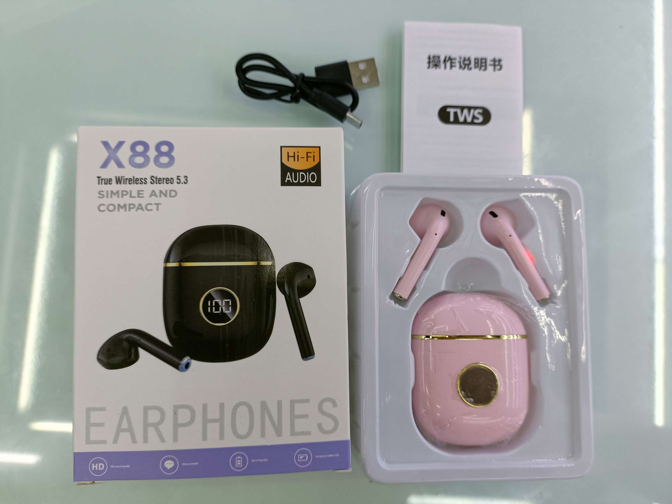 X88 digital display Bluetooth headset X87 digital display Bluetooth headset