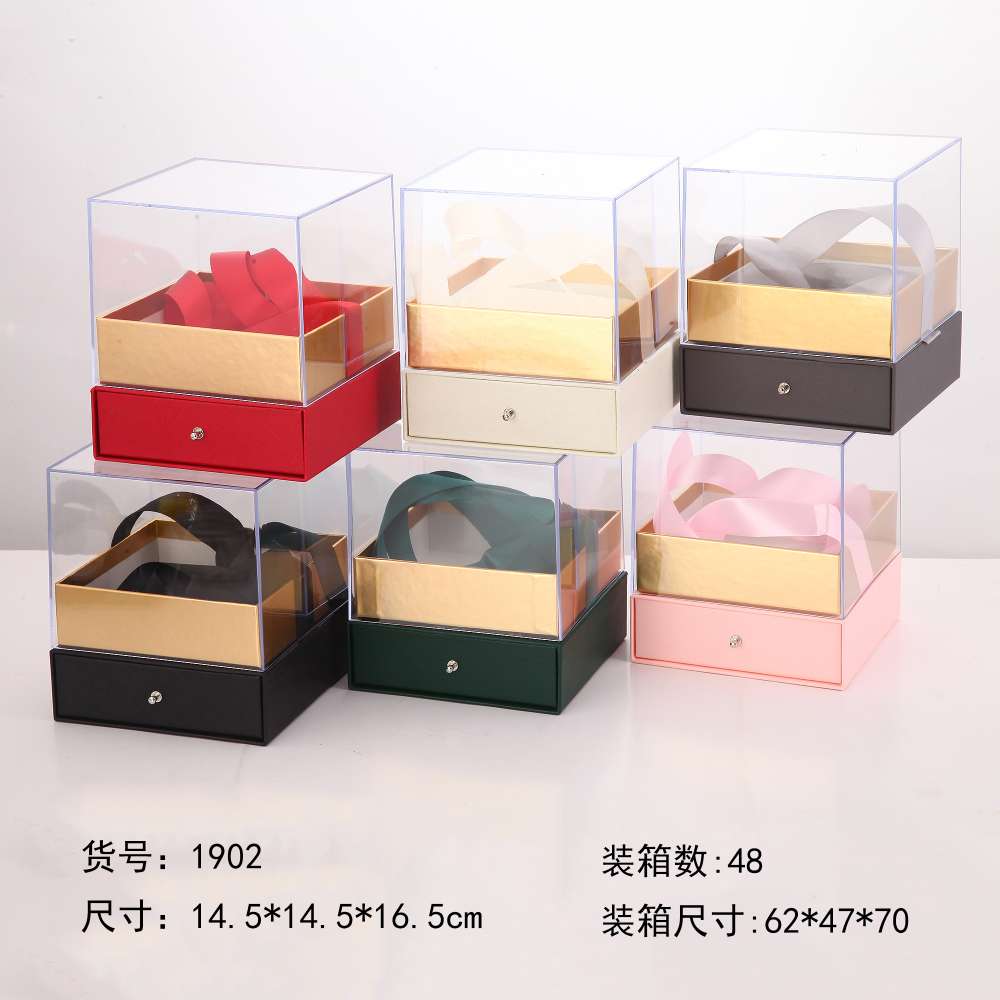 Acrylic Hand Gift Box Flower Box