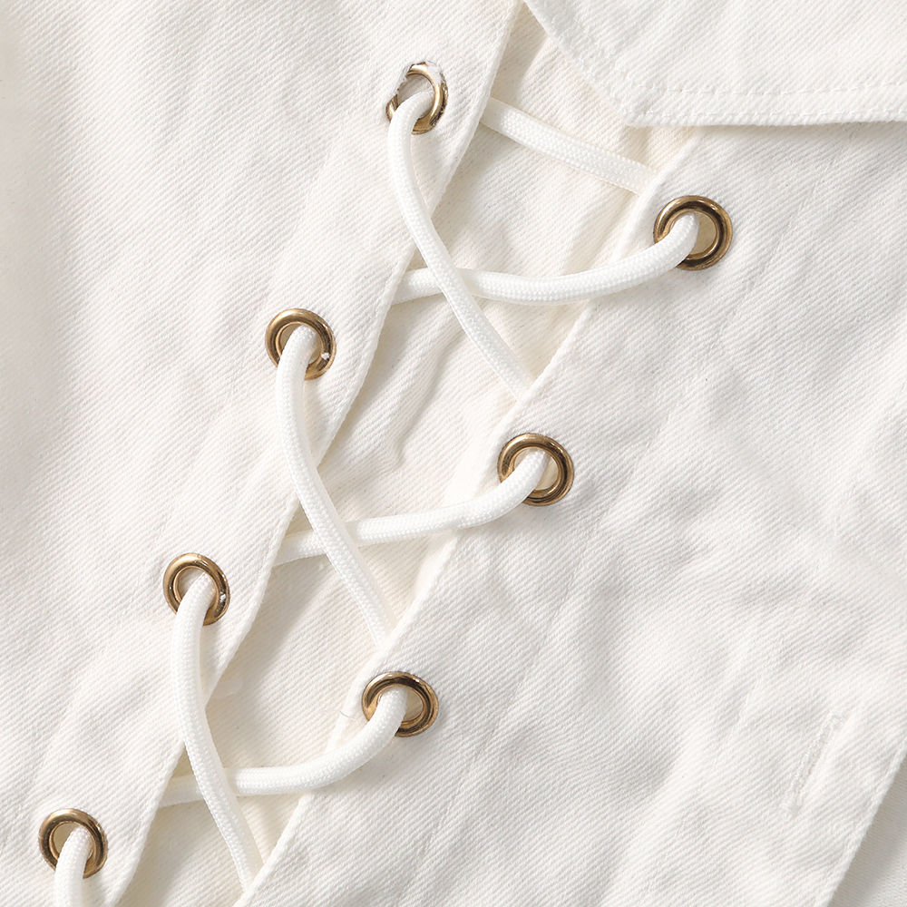 The new stylish denim vest for women in spring and autumn is slimming and versatile. It's a trendy and high-end cardigan for women to wear outside in 2023 detail image 5
