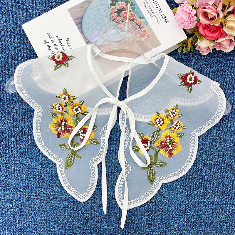 Embroidery, lace, women's clothing, versatile collars, accessories and accessories Specification image