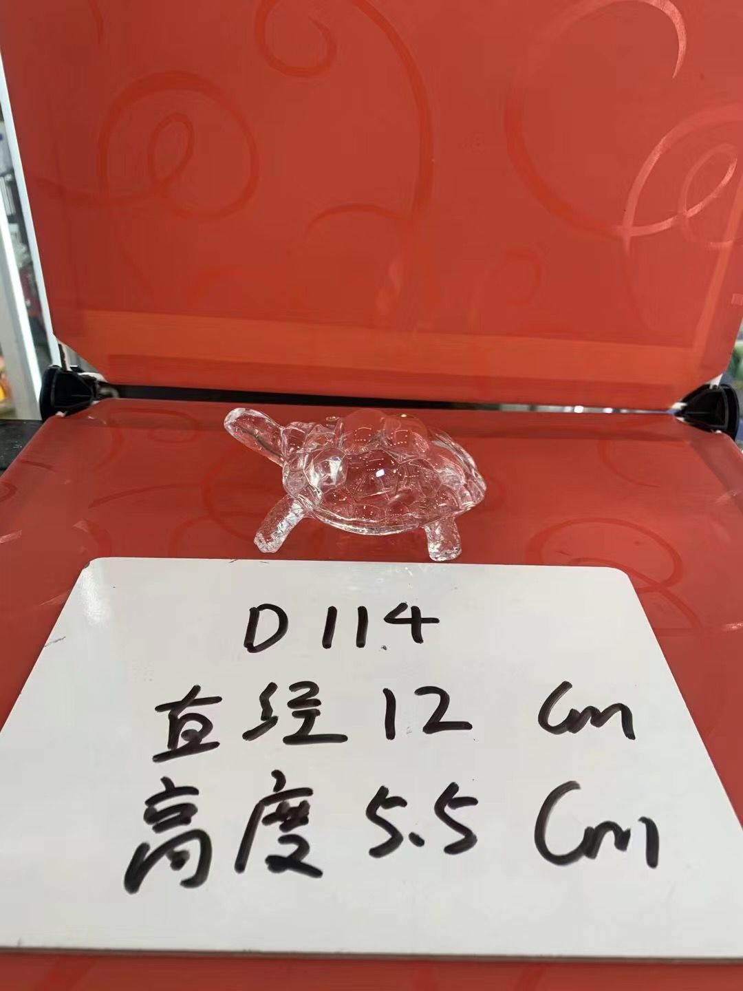 Medium-sized glass turtle home decoration ornaments Specification image