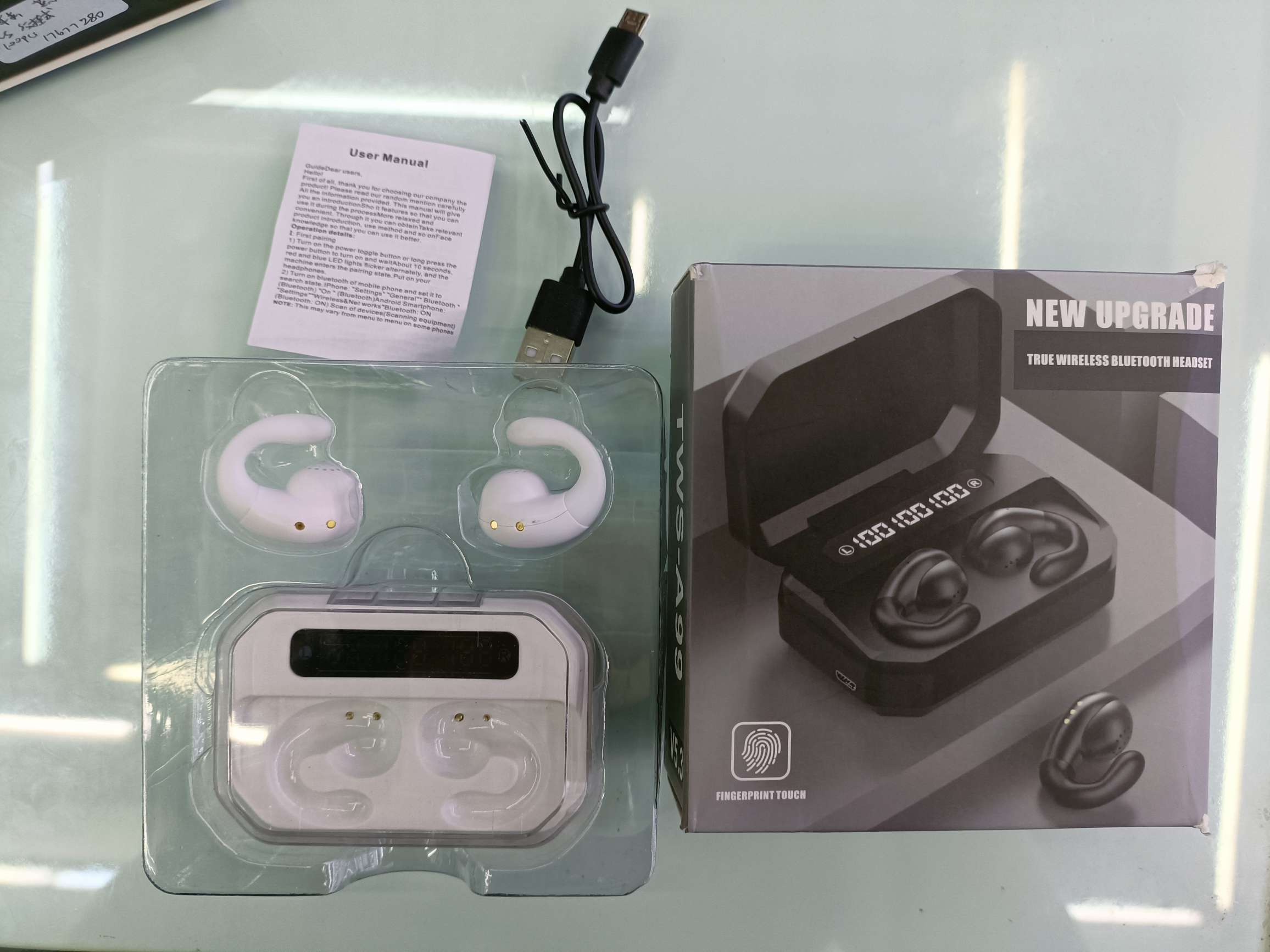 A99 ear clip Bluetooth headset digital display cockpit
