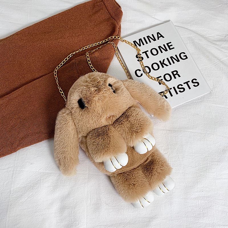 In 2023, we offer wholesale imitation rabbit fur dead rabbit bags, crossbody bags, cute rabbit bags, adorable rabbit bags, student bags, rabbit mobile phone bags. We have exquisite gifts in stock, including pink rabbits and black-eyed rabbits pic 7