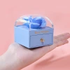 Wholesale of creative new macaron-colored jewelry boxes, single-layer soap, flower rings, stud earrings, pendants, necklace boxes and jewelry boxes details Picture
