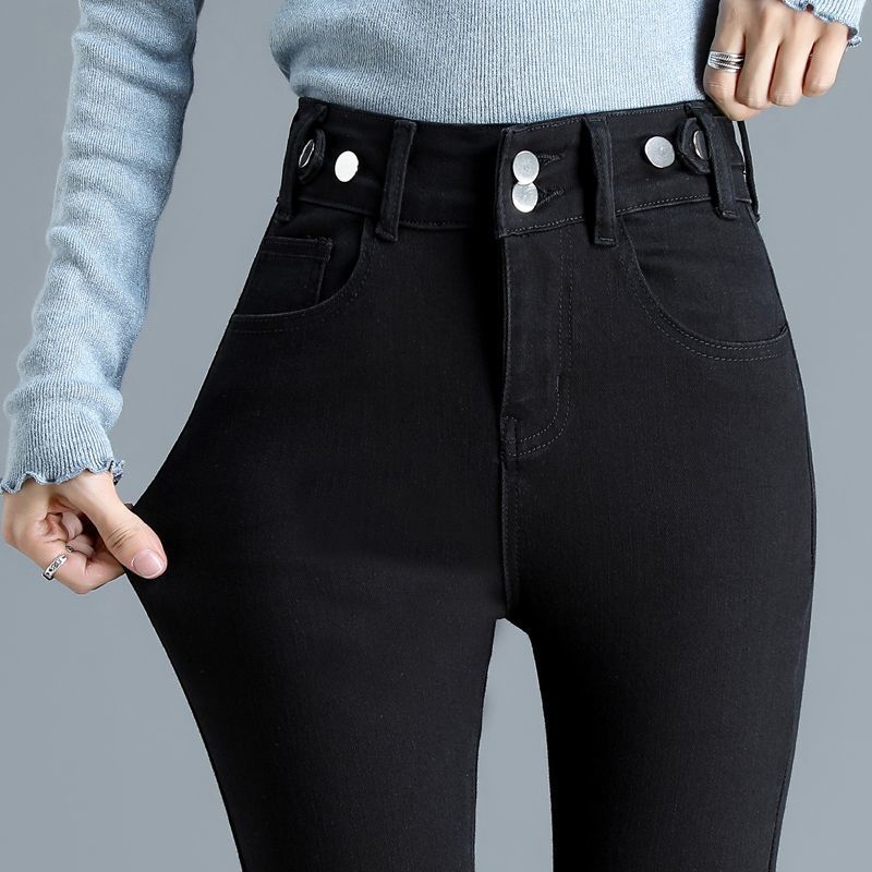 High-waisted women's new 2023 Spring and autumn style, making you look taller, versatile, fashionable, elastic, tight and slimming, small leg pencil pants Item Picture
