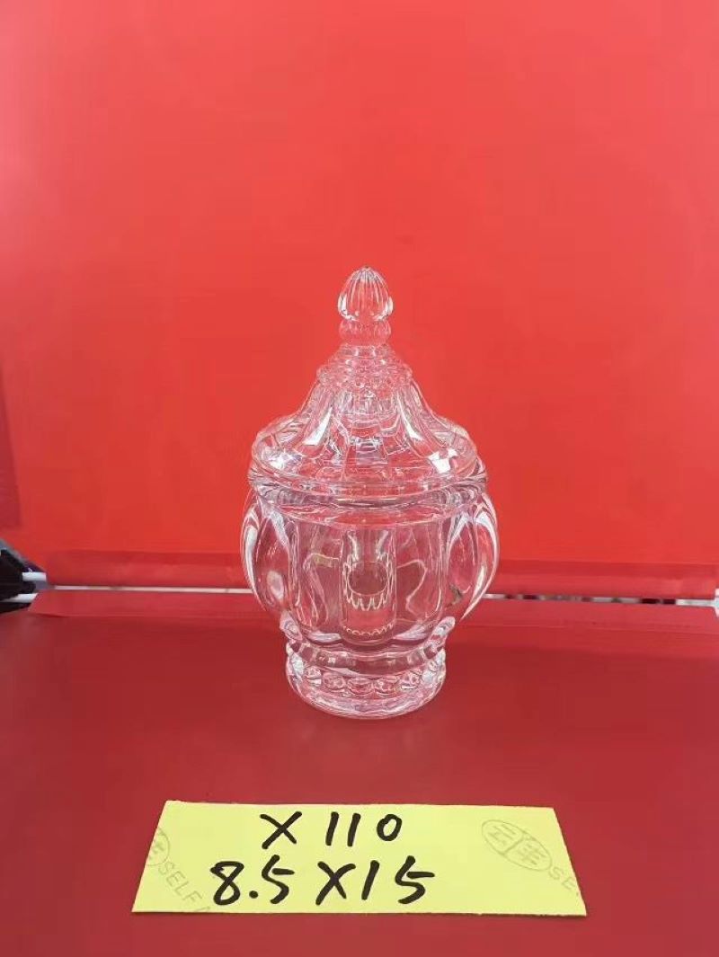 Glass sugar jar storage tray Home decoration item 110 details Picture