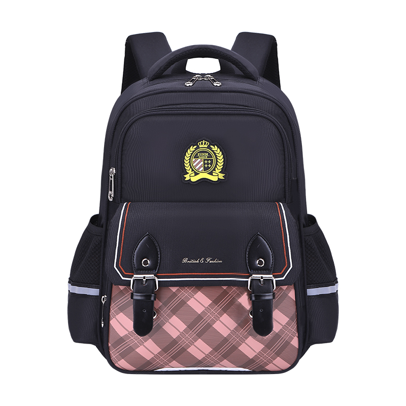 2023 Fashion checkered student bag load reduction portable backpack LZJ-4130
