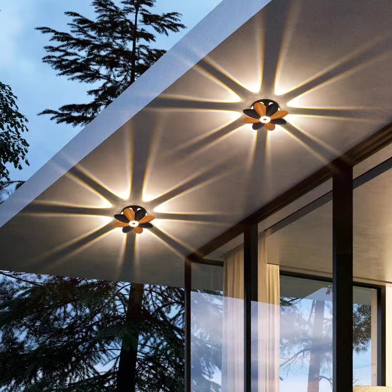 智能LED灯压铸铝材节能防水时尚简约可调安全耐用通用内外花园技术应用灯具