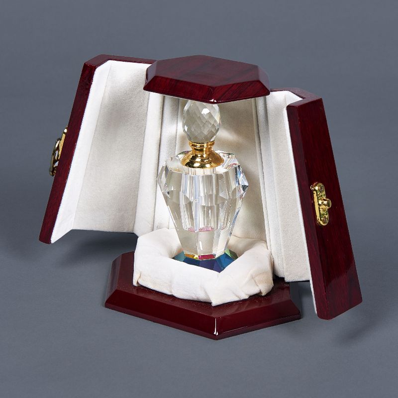 Perfume bottle double-door wooden box set, wooden gift box set details Picture