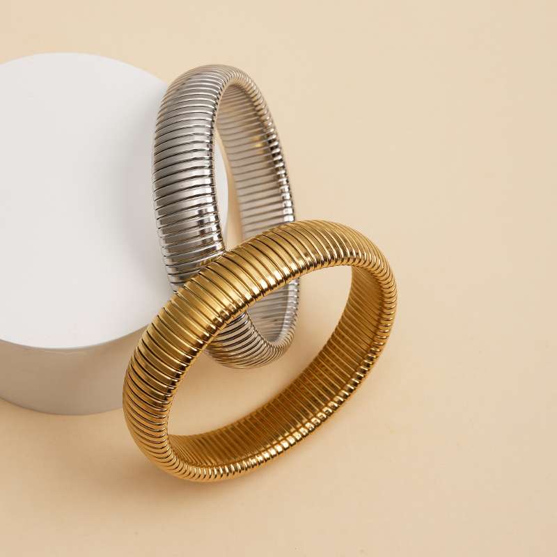 钛钢不掉色/手镯细节图