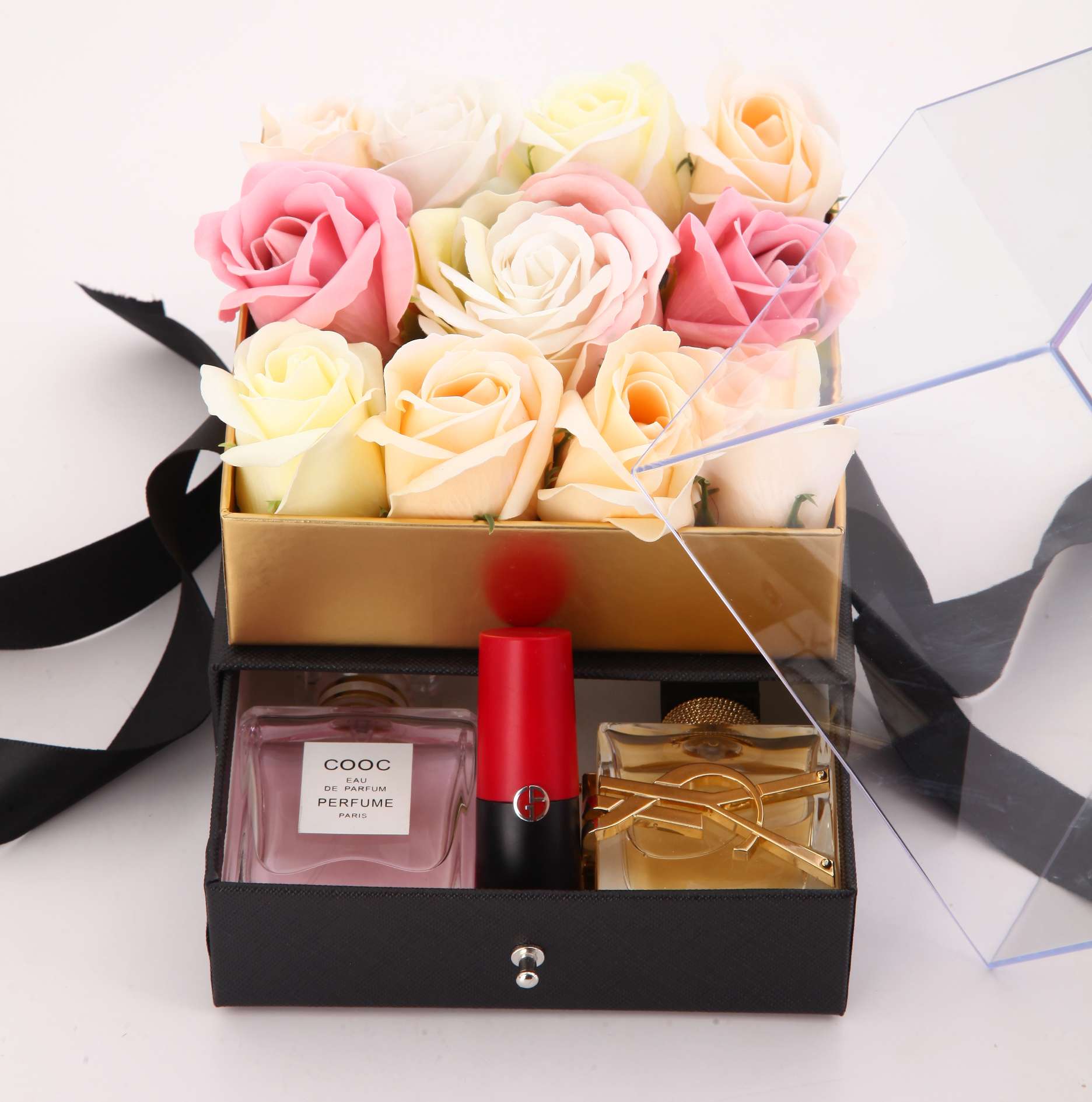 Acrylic Hand Gift Box Flower Box undefined