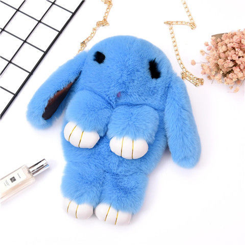 In 2023, we offer wholesale imitation rabbit fur dead rabbit bags, crossbody bags, cute rabbit bags, adorable rabbit bags, student bags, rabbit mobile phone bags. We have exquisite gifts in stock, including pink rabbits and black-eyed rabbits pic 2