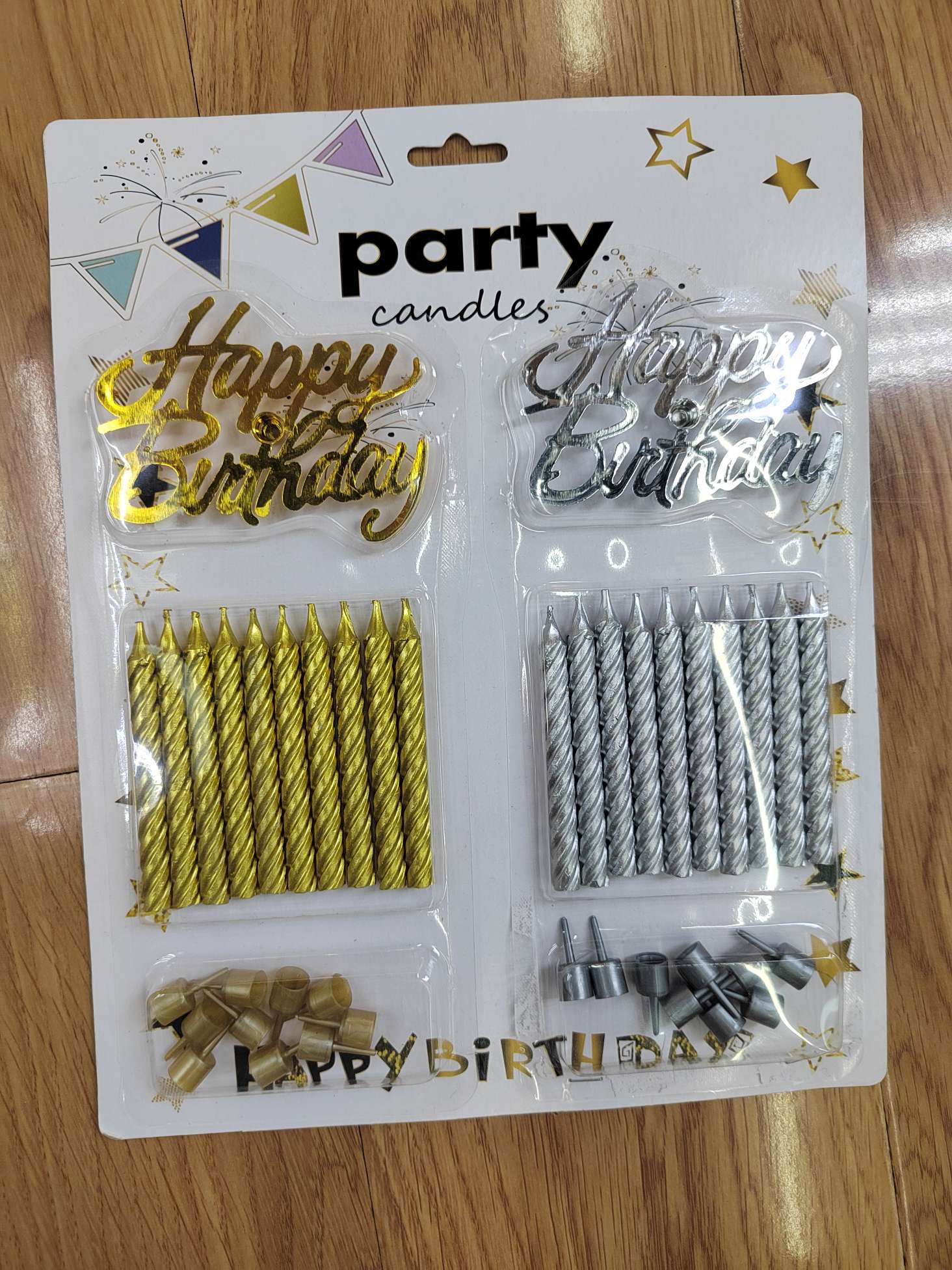 Fenglin Double-wrapped electroplated birthday candles, factory direct sales, atmosphere candles