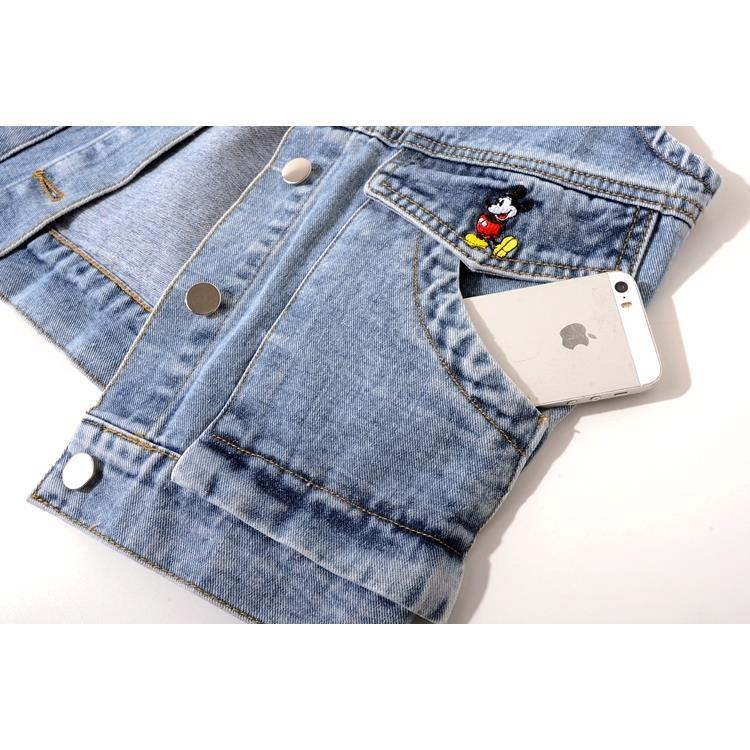 Hong Kong denim vest women's 2023 Spring/Summer new Korean-style short sleeveless vest top and waistcoat are trendy detail image 6