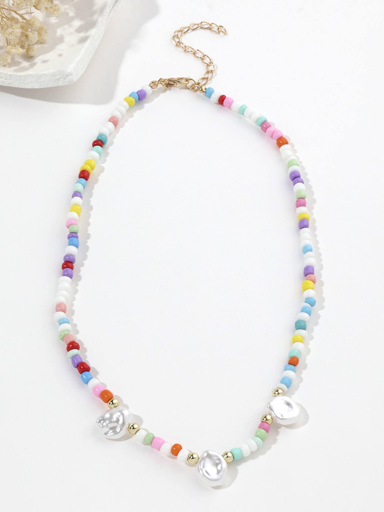 珍珠锁骨链/甜酷风细节图