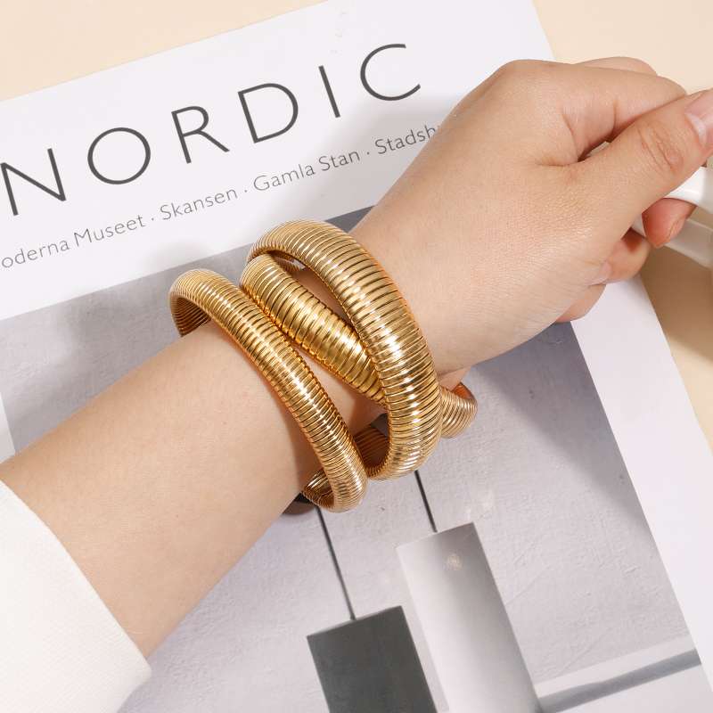 欧美钛钢手镯详情图4