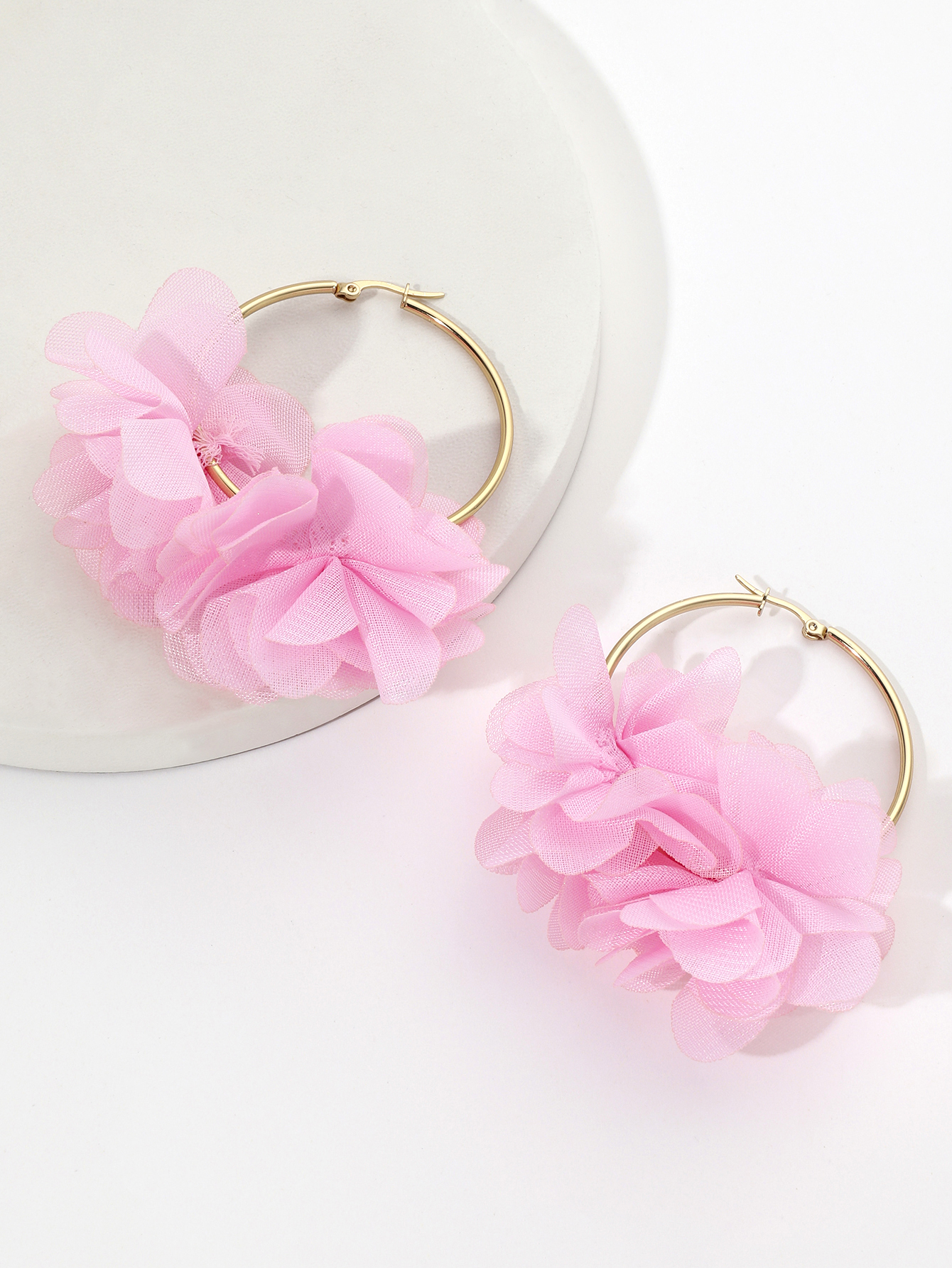 花丛系列花朵耳环女 欧美夏季新潮时尚甜美可爱旅拍耳钉配饰品