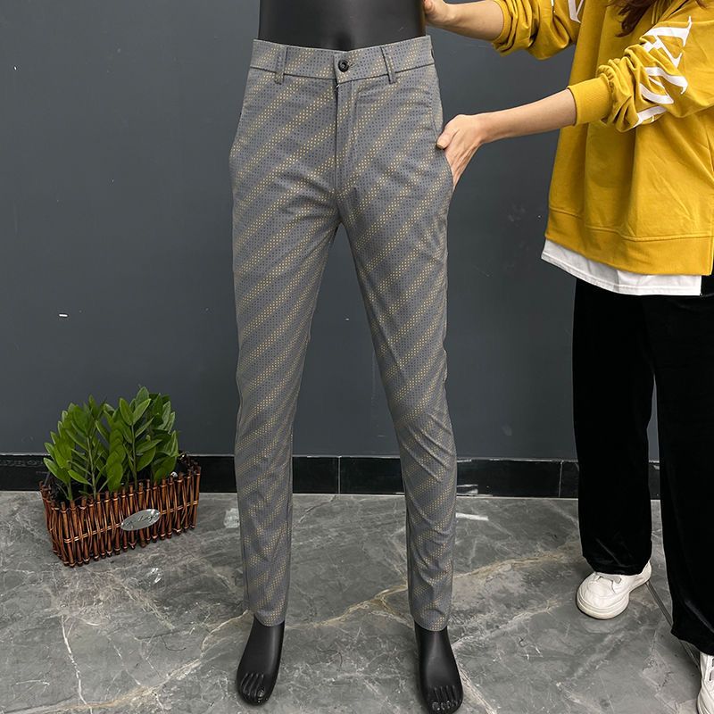 休闲裤/西裤/男士休闲裤白底实物图