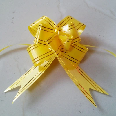 Wedding Supplies Handlebar Ribbon Flower 3Cm Fresh Flowers Gift Wrap Pull Flower Medium Butterfly Knot Pull Flower