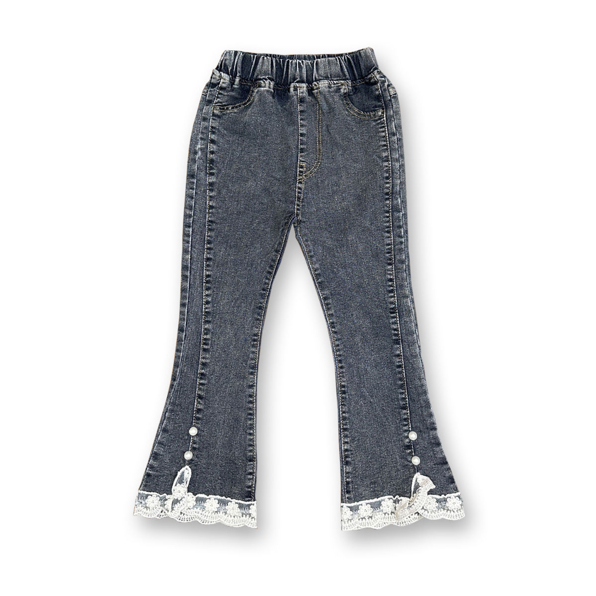 New children's summer flared pants, super soft jeans, baby girls' pants, children's summer pants, trendy outerwear detail image 6