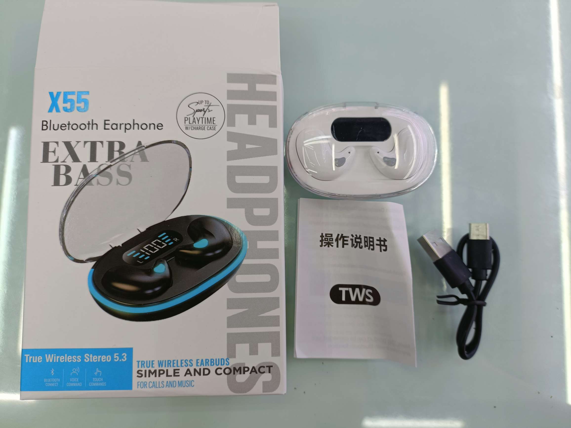 The X55 Sleep Bluetooth headset is small and exquisite