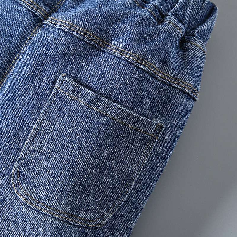 New trendy stretch jeans for girls in spring and autumn, flared pants for girls, stylish and casual long pants for children detail image 6