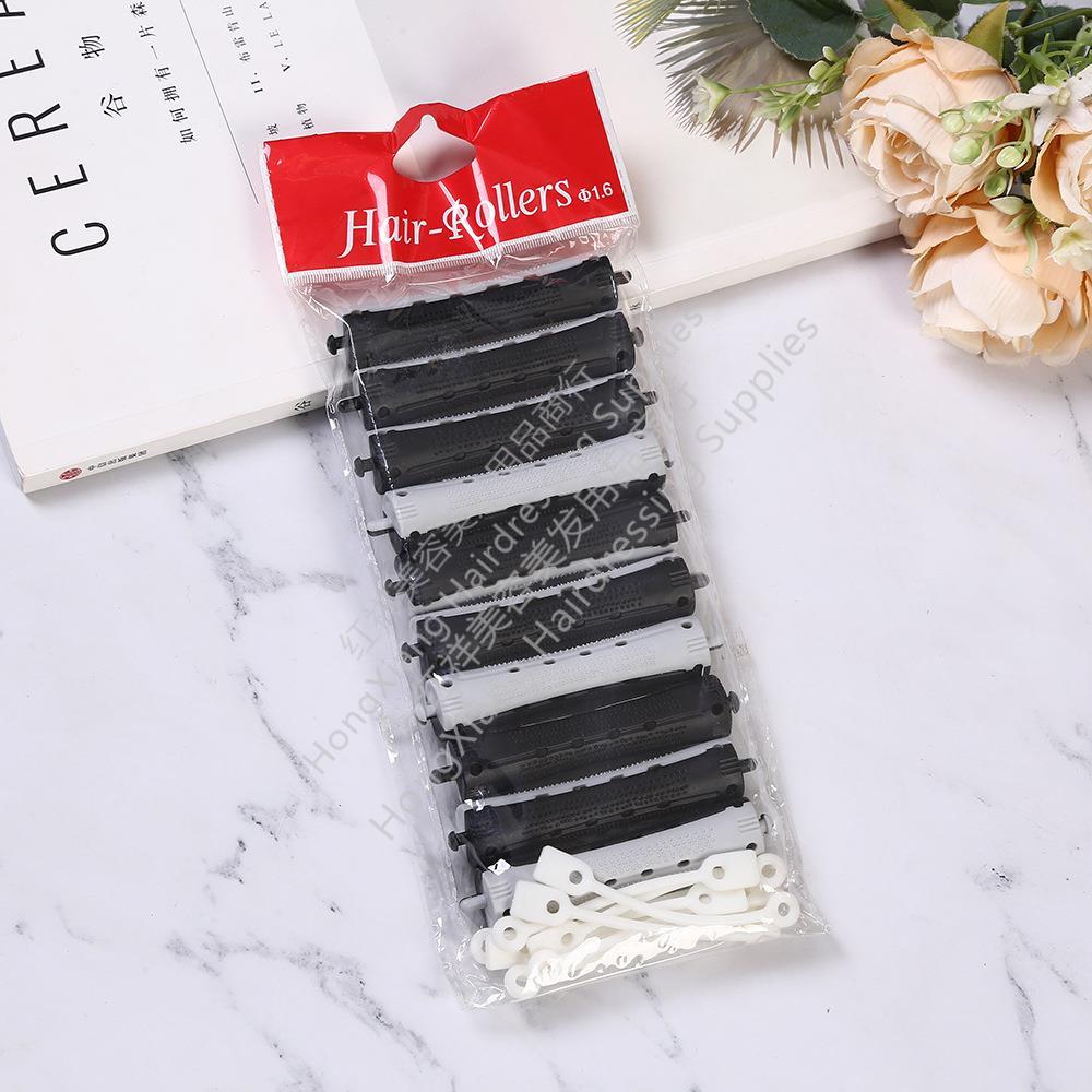 Cross border curling tools hair salon hair supplies two color hot roller roller plastic cold roller hollow roller roller wholesale details Picture
