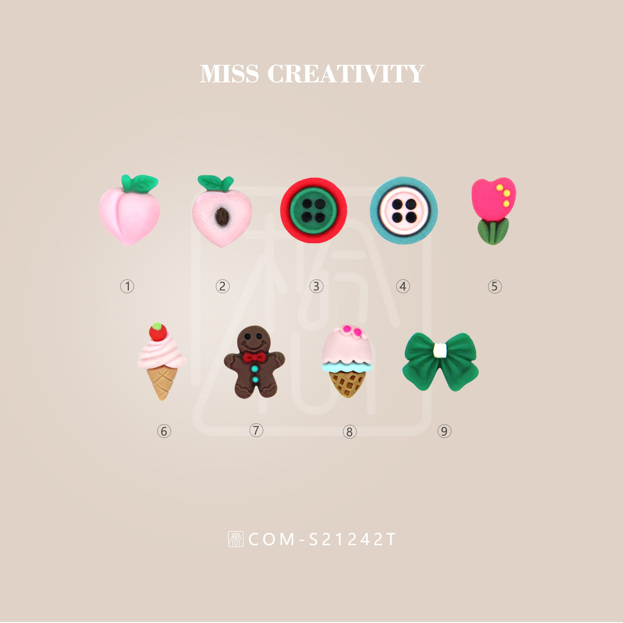 Resin Accessories Ring Hair Tie Clip Hair Band Accessories Children's hair Accessories Headdress earrings accessories for girls full figure
