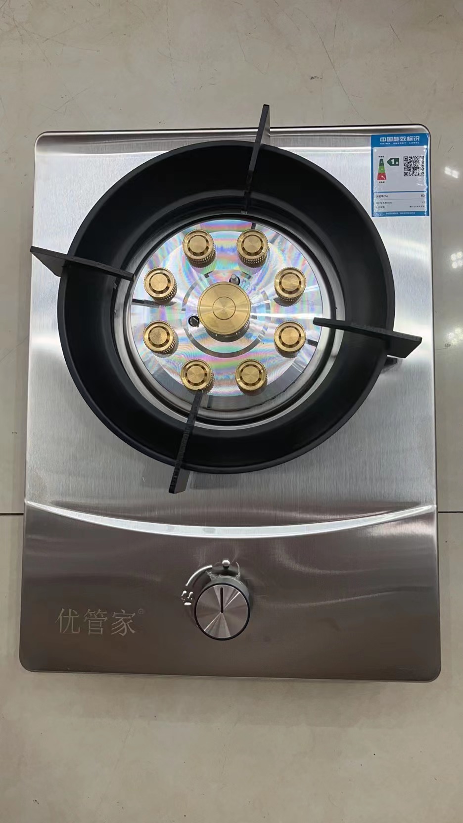 嵌入式燃气灶/嵌入式不锈钢燃气灶/嵌入式不锈钢单灶/嵌入式不锈钢猛火单灶产品图